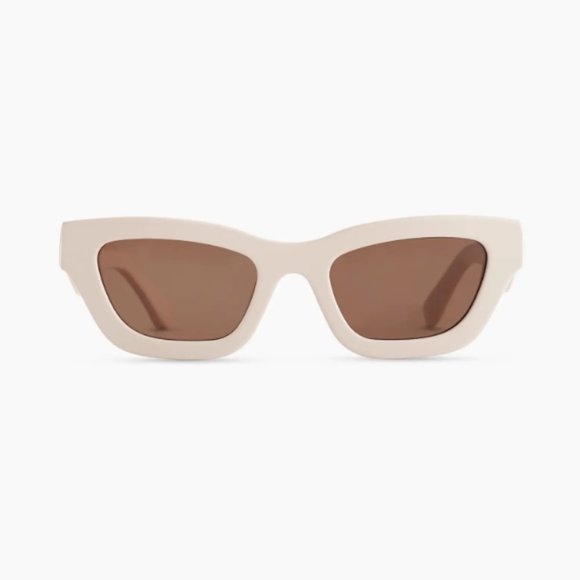 Quince Jackie Polarized Acetate Sunglasses Color Cream with Brown Lens - Picture 1 of 9